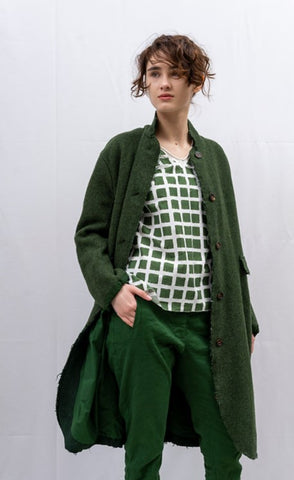 HANNOH WOOL coat Milva - Harris Tweed fabric