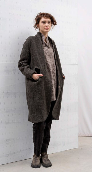 HANNOH WOOL coat Marika - Harris Tweed fabric