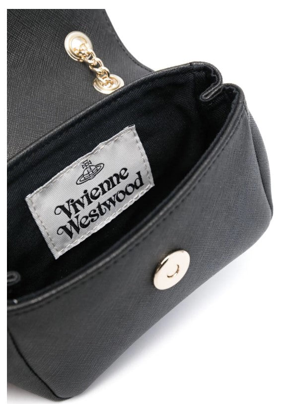 Vivienne Westwood Small Purse w/ Chain, Saffiano