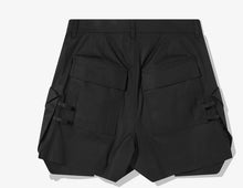 RICK OWENS SS24 LIDO RUNWAY STEFAN CARGO SHORTS IN BLACK