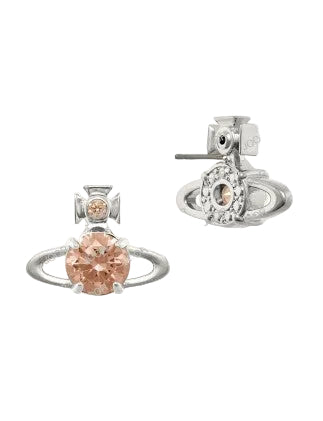 Vivienne Westwood Reina Large Earrings FLESH CZ