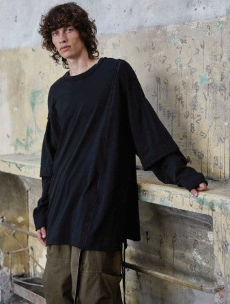 Andrea Ya’aqov Oversized Double Sleeve - 09 Black