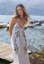 INDI&COLD SN951 CROSS STITCH STRAP DRESS