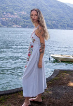 INDI&COLD SN951 CROSS STITCH STRAP DRESS