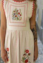 INDI&COLD SN953 CROSS STICH EMBROIDERED DRESS