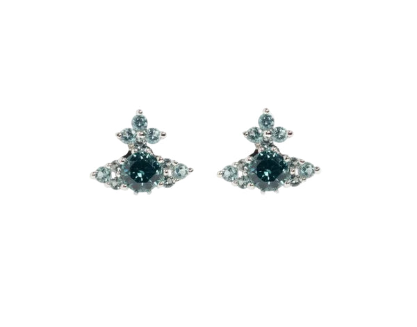 Vivienne Westwood Feodora Earrings -Mint Green / Platinum
