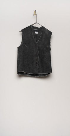 Aequamente AW26 AI26241-9 BLACK - BLACK VEST