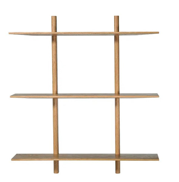MUUBS Shelf Noir - Natural oil Oak - W90xD20xH100 cm