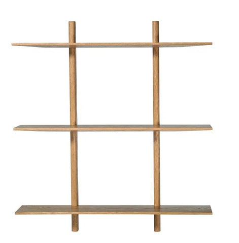 MUUBS Shelf Noir - Natural oil Oak - W90xD20xH100 cm