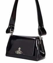 Vivienne Westwood Hazel Medium Handbag Black Shiny Patent