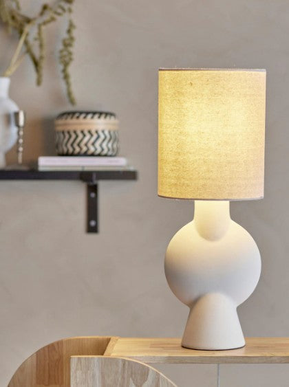 Sergio Table lamp, Nature, Stoneware