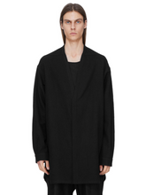 RICK OWENS FW26 TOWER CONCORDIAN SHIRT IN BLACK