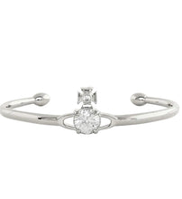 Vivienne Westwood Reina Large Bangle white CZ