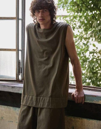 Andrea Ya’aqov Tank T-Shirt - 06 Military Green