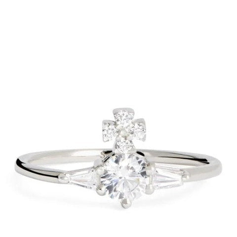 Vivienne Westwood Ofelia Ring Platinum