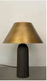 Mira lamp - Antique brass finish Iron and antique black finish aluminium