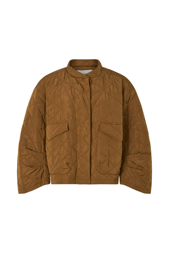 Rabens Saloner Chestnut Tech quilt jacket Rhea