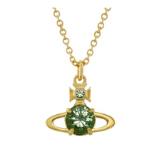 Vivienne Westwood Reina Large Pendant Gold Green