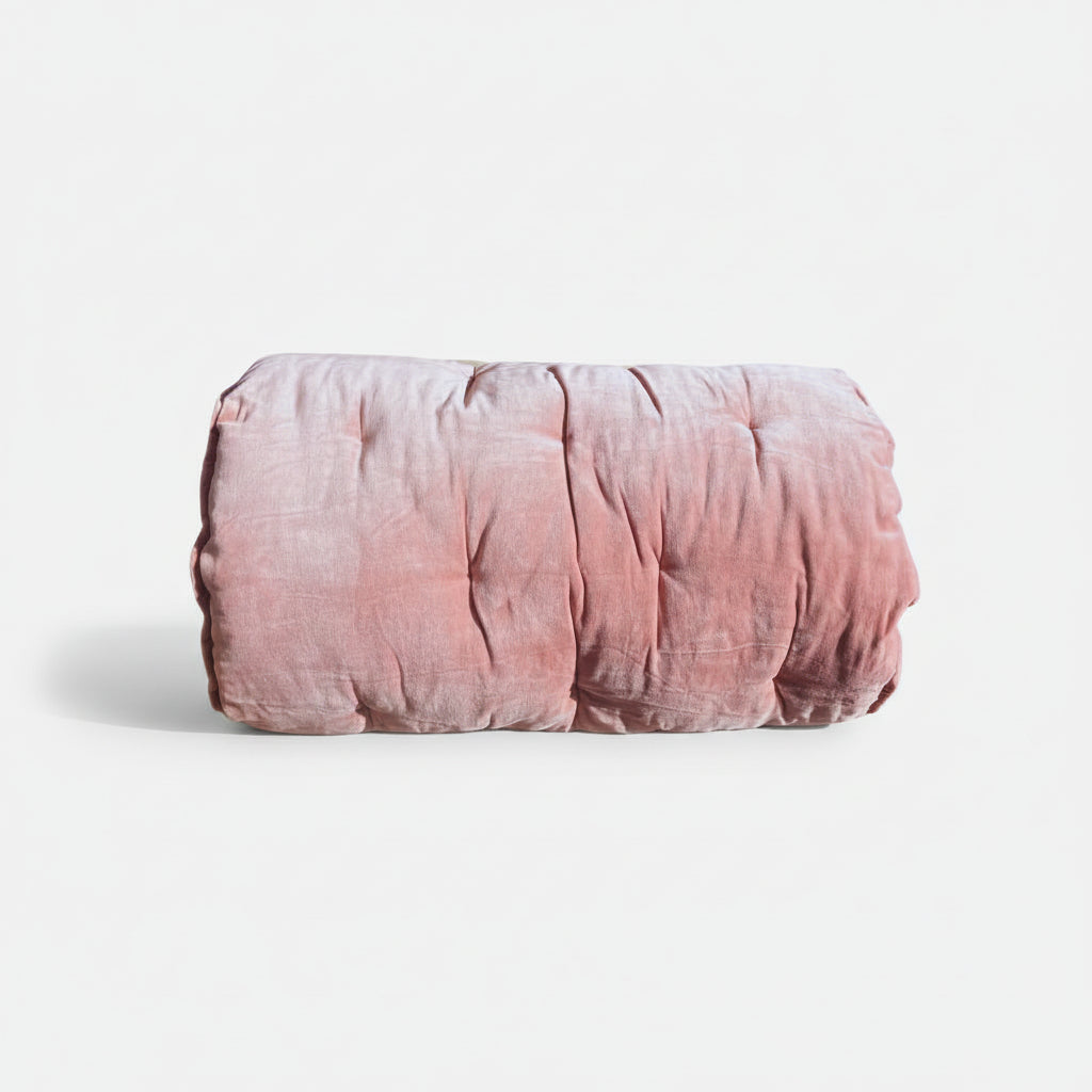 Maitri: Velvet and Linen mattress - Rose