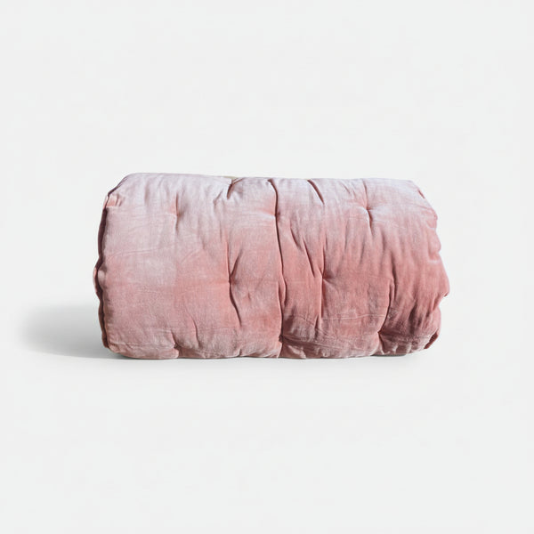 Maitri: Velvet and Linen mattress - Rose