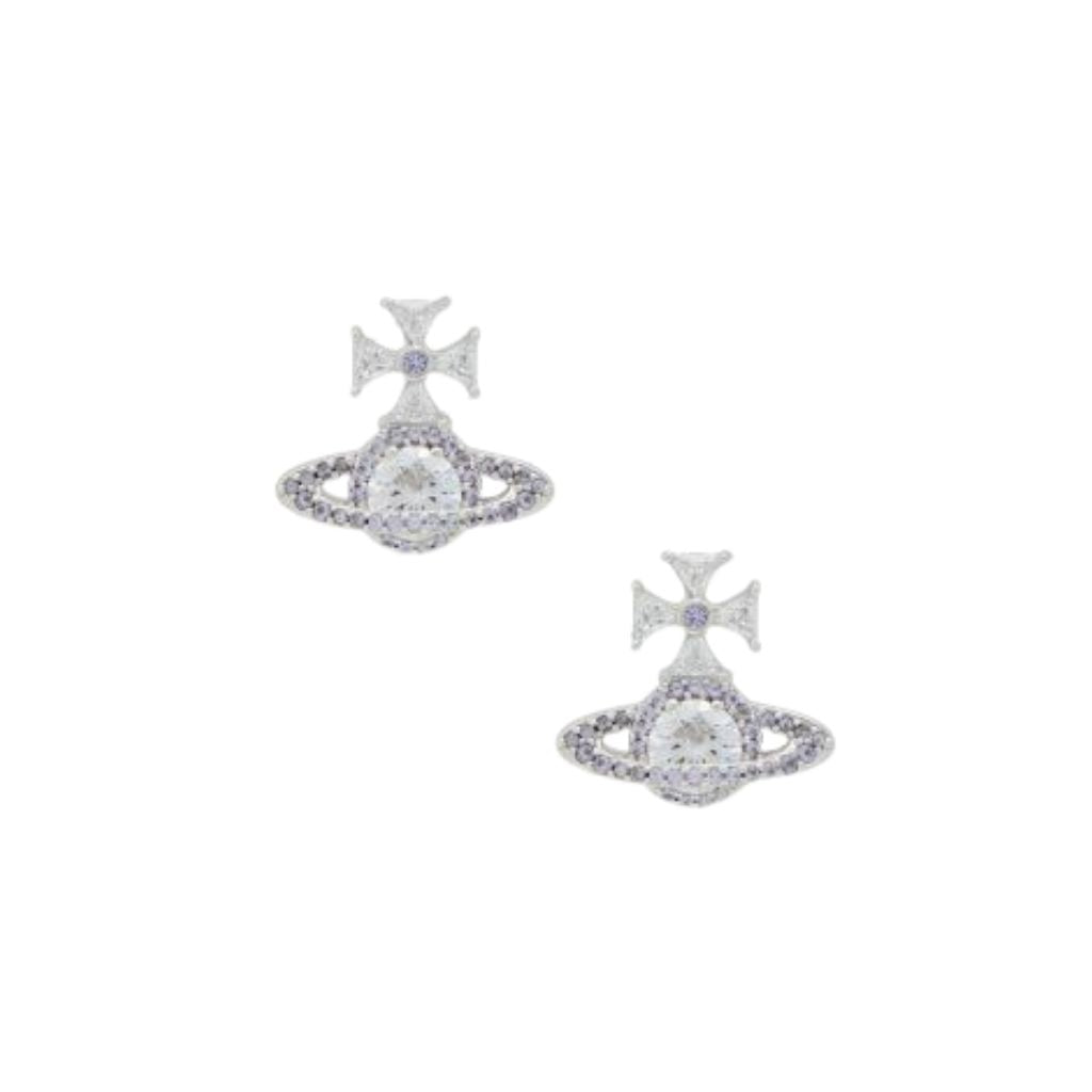 Vivienne Westwood Mila Earrings Platinum Lavender
