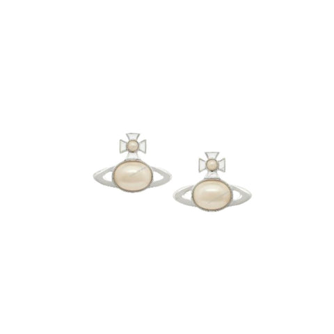 Vivienne Westwood Gaby Earrings Platinum Creamrose