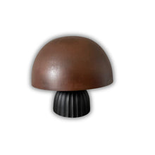 Vega mushroom lamp - Rust finish Iron and antique black