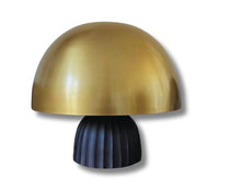 Vega mushroom  lamp - Antique brass finish Iron and antique black