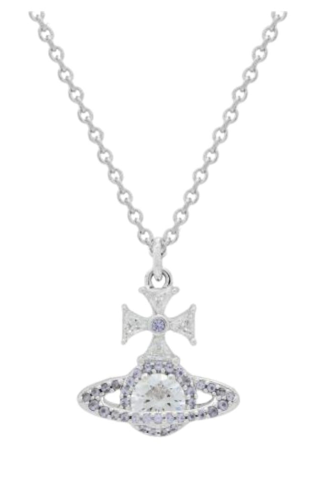 Vivienne Westwood Mila Pendant Platinum / White Lavender