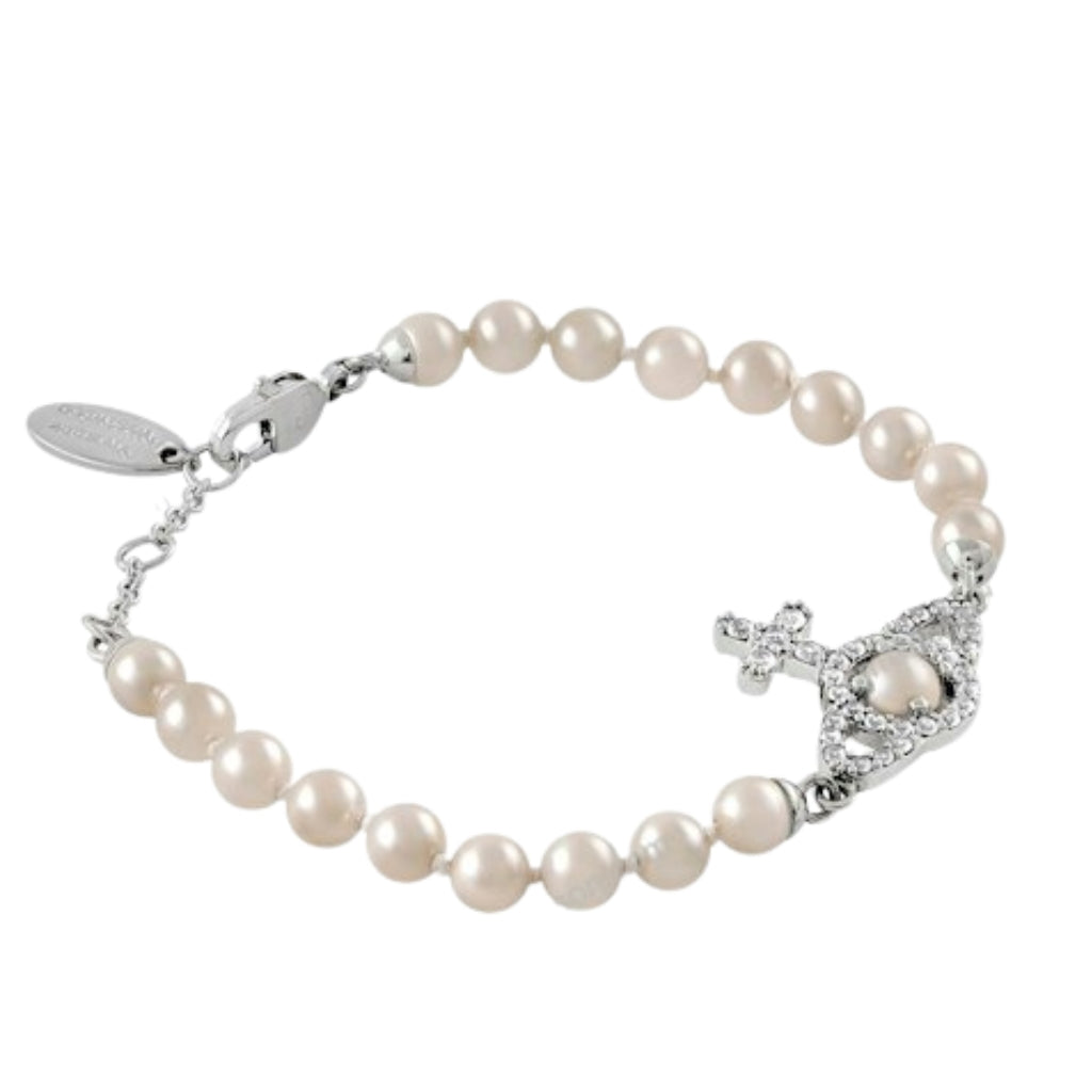 Vivienne Westwood Olympia Pearl Bracelet, Platinum