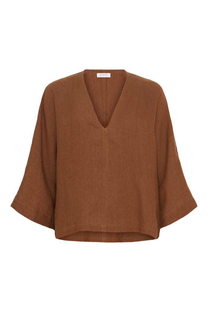 Venizia Blouse - Cambridge Brown