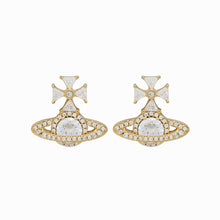Vivienne Westwood Mila Earrings Gold/White CZ
