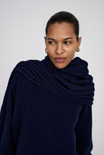 Rabens Saloner Dalani Pure wool boxy sweater I Navy