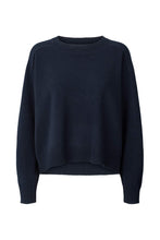 Rabens Saloner Dalani Pure wool boxy sweater I Navy