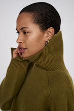 Rabens Saloner Celly Pure wool roll neck sweater I Fern green