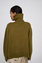 Rabens Saloner Celly Pure wool roll neck sweater I Fern green
