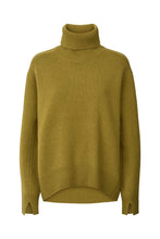 Rabens Saloner Celly Pure wool roll neck sweater I Fern green