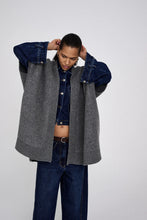Rabens Saloner Sheep Knit Cape - Dorris Grey Melange