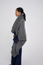 Rabens Saloner Sheep Knit Cape - Dorris Grey Melange