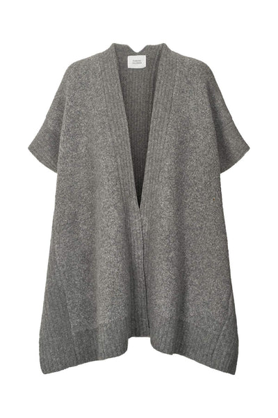 Rabens Saloner Sheep Knit Cape - Dorris Grey Melange