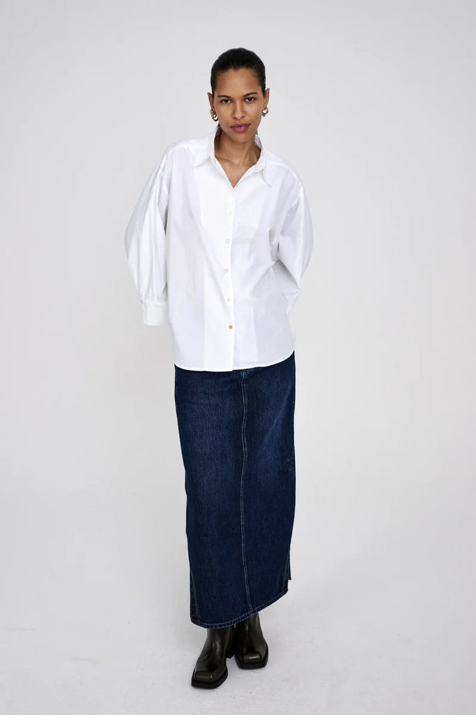 Rabens Saloner Chloe - Poplin Shirt White