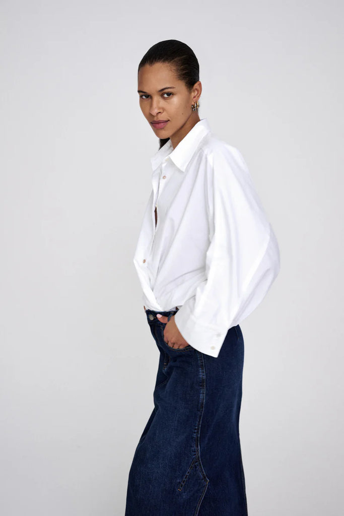 Rabens Saloner Chloe - Poplin Shirt White