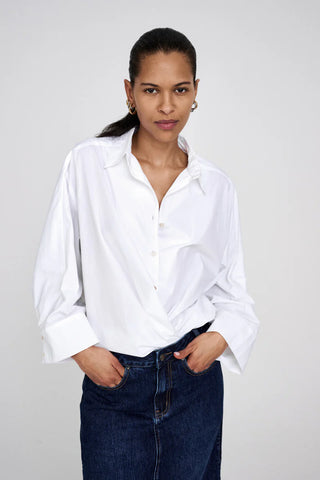Rabens Saloner Chloe - Poplin Shirt White