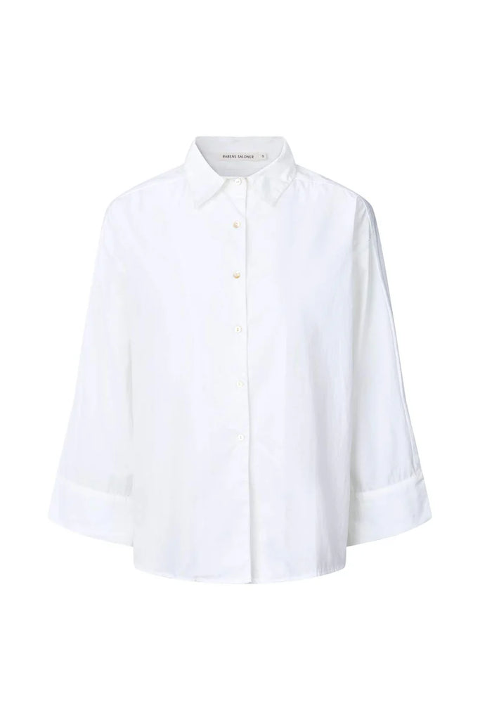 Rabens Saloner Chloe - Poplin Shirt White