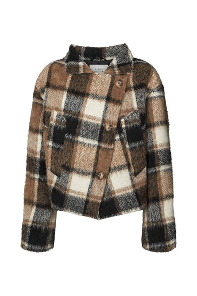 Rabens Saloner Ehsan Jumbo check jacket I Brown check