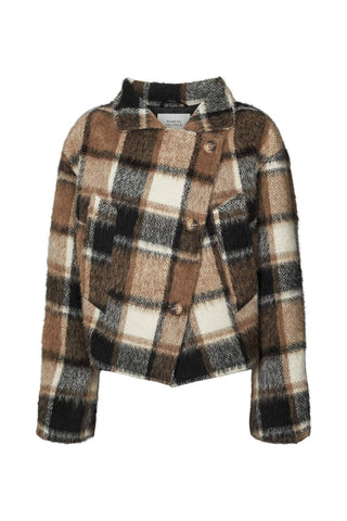 Rabens Saloner Ehsan Jumbo check jacket I Brown check