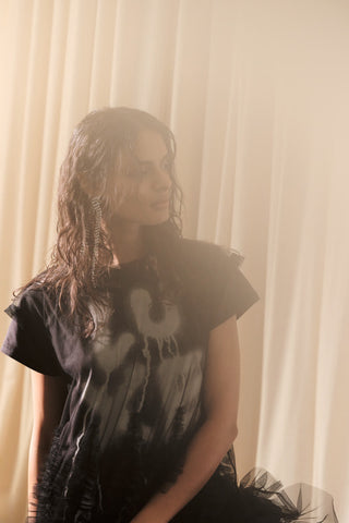 Rabens Saloner Ambla Luxe t-shirt I Faded black