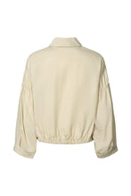 Rabens Saloner Poplin shirt box pleat sleeve Veda Grey and Black available