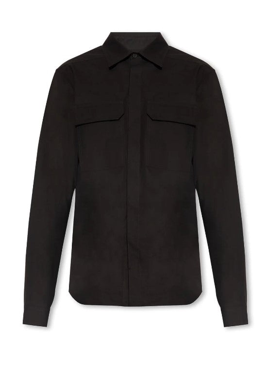 RICK OWENS SS24 WOVEN WORK SHIRT