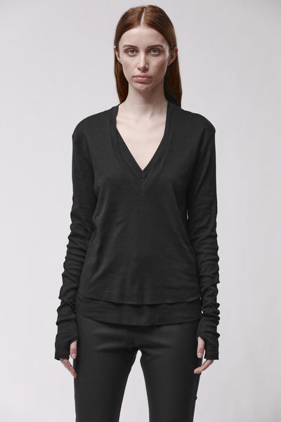 thom/krom T-SHIRT W TS 649 BLACK
